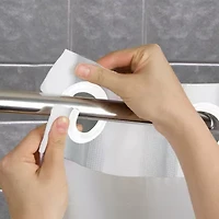 Hookless Microfiber Shower Curtain