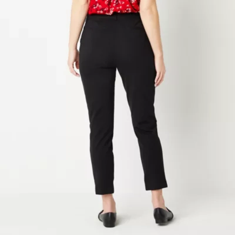Liz Claiborne Emma Womens Straight Mid Rise Ankle Pant