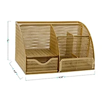 Martha Stewart Gold Small Desktop Organizer