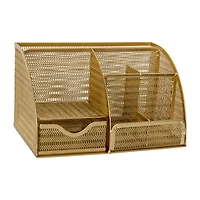 Martha Stewart Gold Small Desktop Organizer
