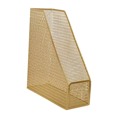 Martha Stewart Gold Mesh Single File Holder