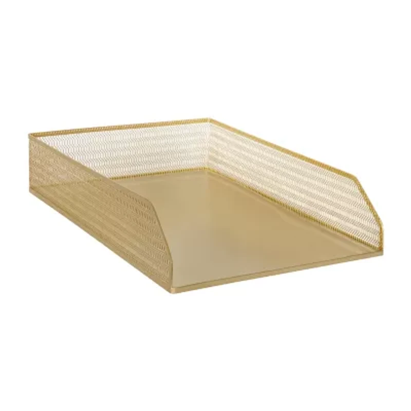 Martha Stewart 2 Pack Gold Mesh Letter Trays
