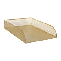 Martha Stewart 2 Pack Gold Mesh Letter Trays