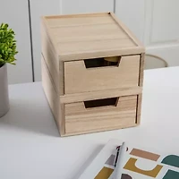 Martha Stewart 2 Pack Wood Box - Drawers