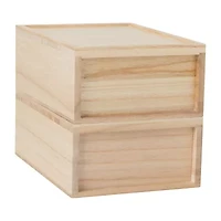 Martha Stewart 2 Pack Wood Box - Drawers