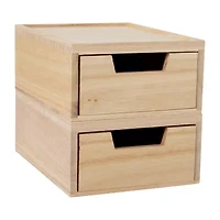 Martha Stewart 2 Pack Wood Box - Drawers