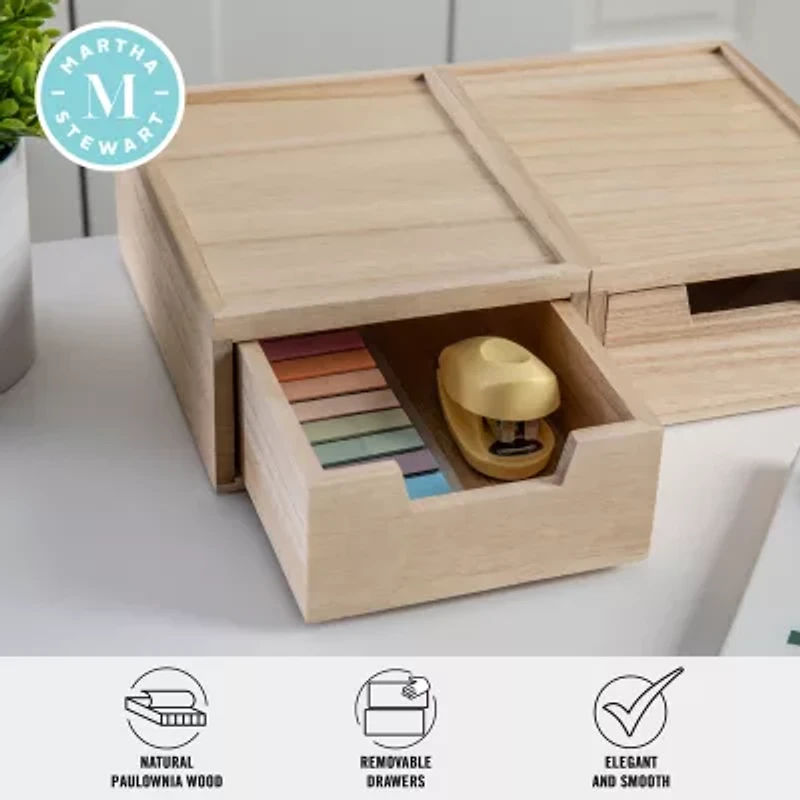 Martha Stewart 2 Pack Wood Box - Drawers