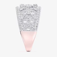 G-H / Si1-Si2) Womens CT. T.W. Lab Grown White Diamond 10K Rose Gold Band