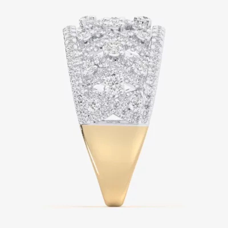 G-H / Si1-Si2) Womens CT. T.W. Lab Grown White Diamond 10K Gold Band