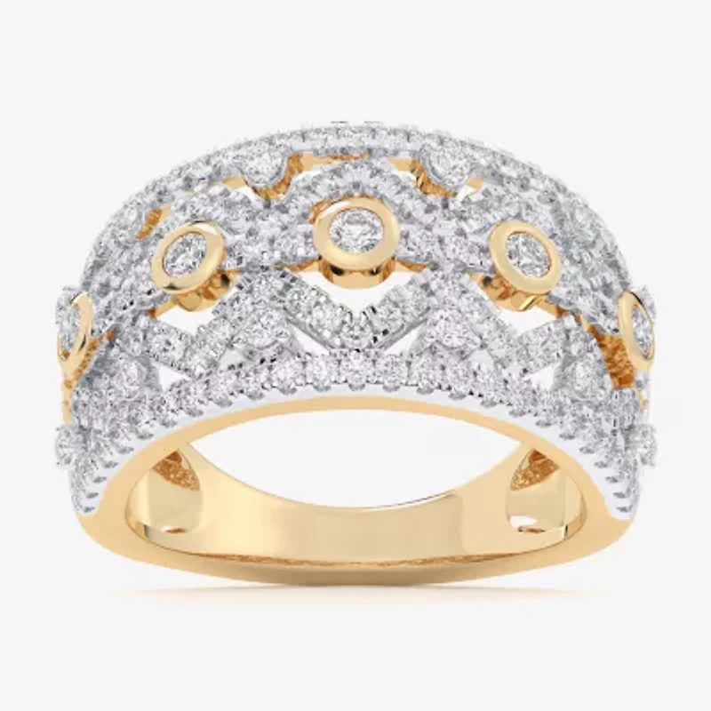 G-H / Si1-Si2) Womens / CT. T.W. Lab Grown White Diamond 10K Gold Band