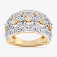 G-H / Si1-Si2) Womens / CT. T.W. Lab Grown White Diamond 10K Gold Band