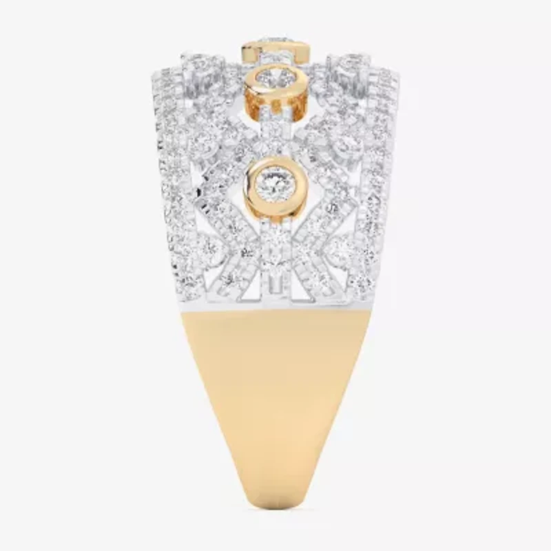 G-H / Si1-Si2) Womens / CT. T.W. Lab Grown White Diamond 10K Gold Band