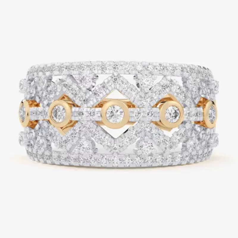 G-H / Si1-Si2) Womens / CT. T.W. Lab Grown White Diamond 10K Gold Band