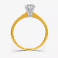 (G / SI2) Womens 3/4 CT. Lab-Grown White Diamond 10K Gold or 14K Round Solitaire Engagement Ring