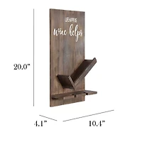 All the Rages Elegant Designs Lucca Wall Mounted Wine Bottle Holder