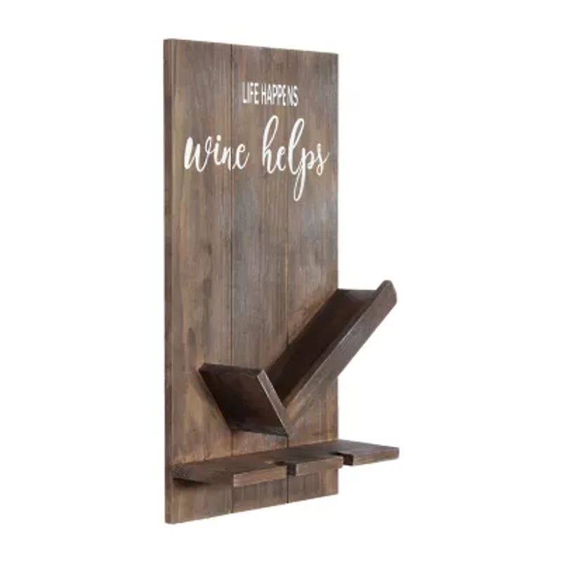 All the Rages Elegant Designs Lucca Wall Mounted Wine Bottle Holder