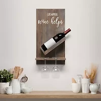 All the Rages Elegant Designs Lucca Wall Mounted Wine Bottle Holder