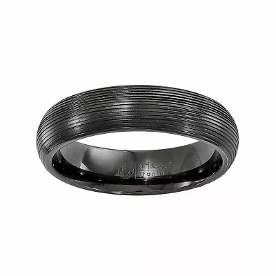 Mens 6MM Titanium Wedding Band
