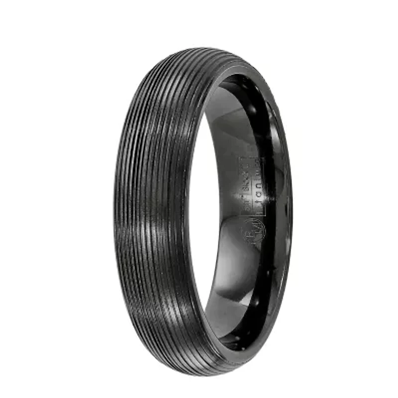 Mens 6MM Titanium Wedding Band