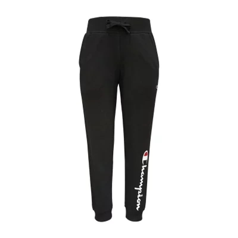 Champion Big Girls Jogger Mid Rise Cuffed Fleece Sweatpant