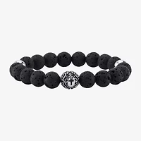 J.P. Army Men's Jewelry Stainless Steel 10 Inch Cross Beaded Bracelet