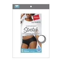 Hanes Cotton Stretch With Comfort Soft Womens 5 Pack Cooling Multi-Pack Hipster Panty 41w5cs