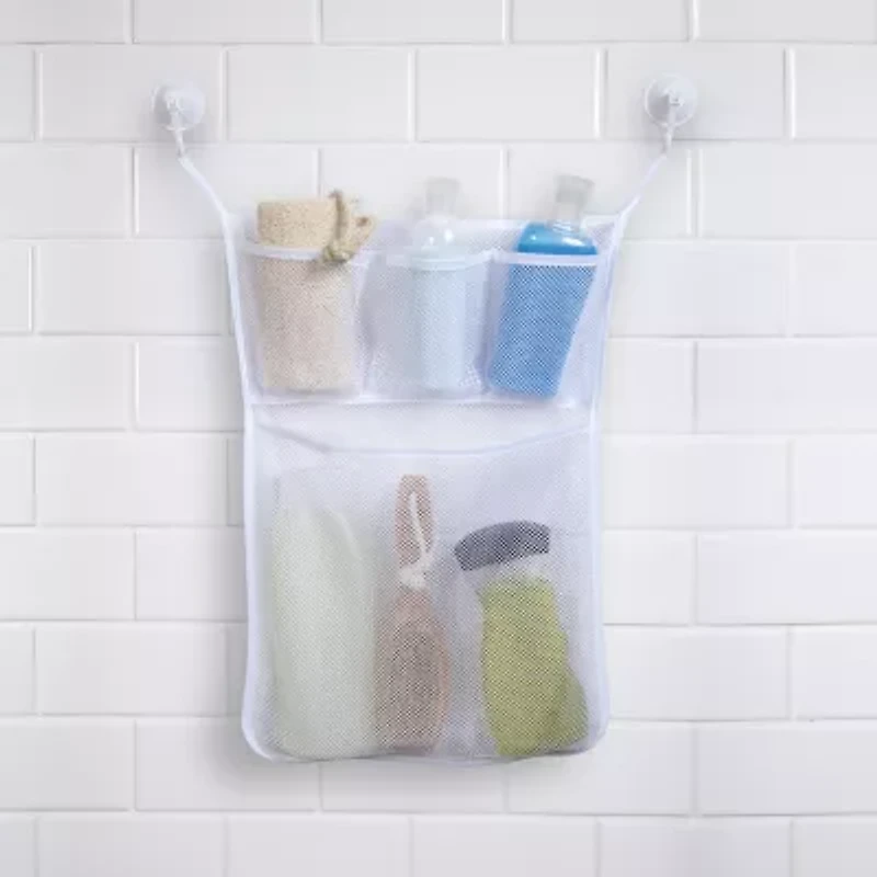 Kenney 4-Pocket Mesh Suction Shower Caddy