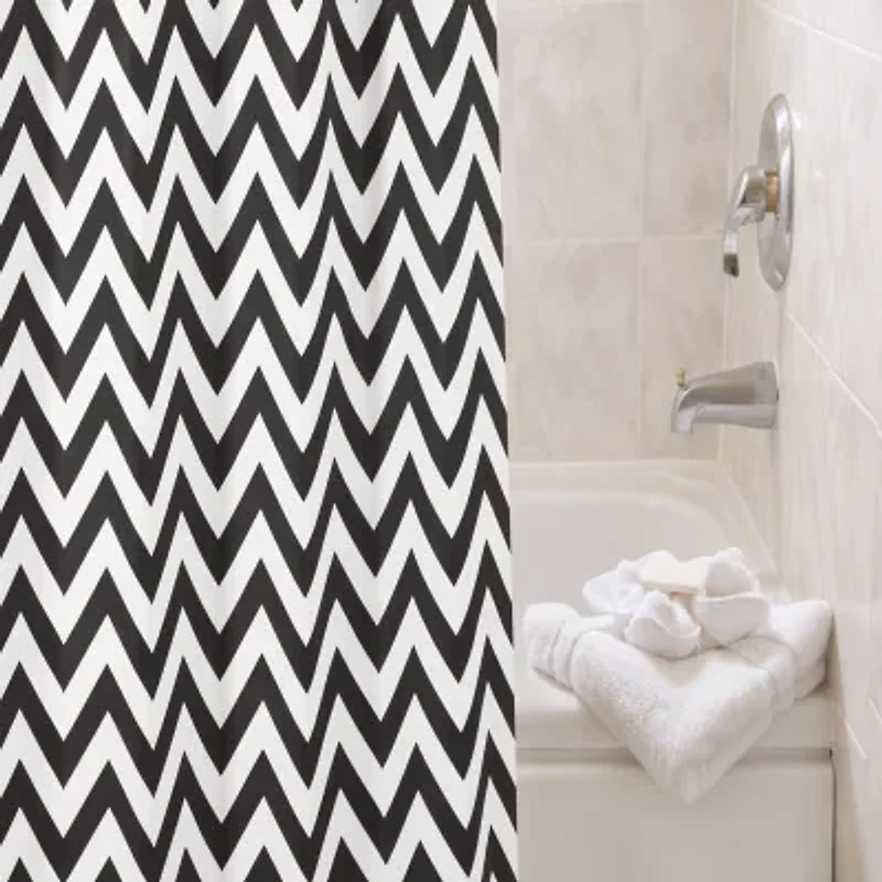 Kenney Step Up Chevron Shower Curtain Liner