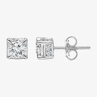 Tru Miracle 1 CT. T.W. Lab Grown White Diamond 14K White Gold 5.6mm Stud Earrings