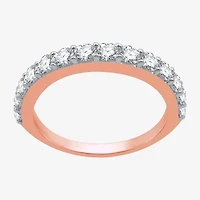 Classic Collection Womens 1 CT. T.W. Natural White Diamond 10K Rose Gold Wedding Band
