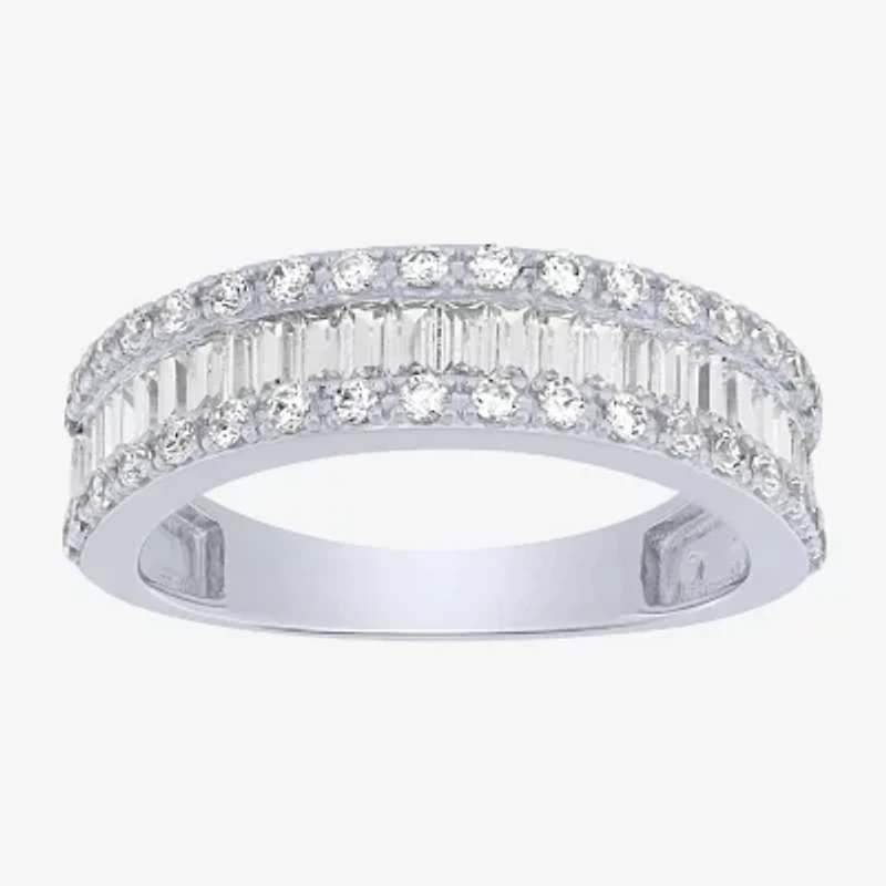 Womens 2.5MM 1 CT. T.W. Natural White Diamond 14K Gold Anniversary Wedding Band