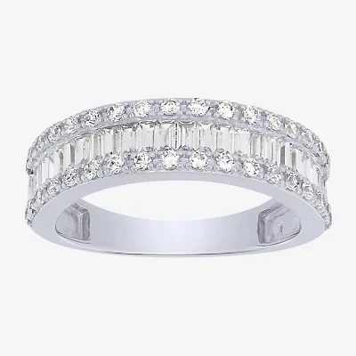 Womens 2.5MM 1 CT. T.W. Natural White Diamond 14K Gold Anniversary Wedding Band
