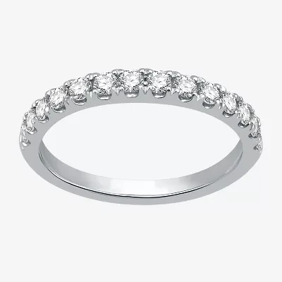(H-I / I1) Womens 1/2 CT. T.W. Lab Grown White Diamond 10K Gold Wedding Band