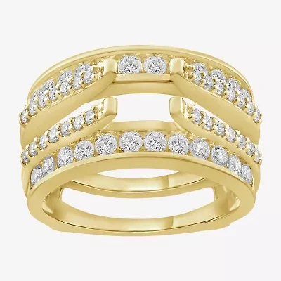 Womens / CT. T.W. Natural White Diamond 14K Gold Wedding Ring Guard