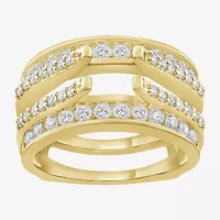 Womens / CT. T.W. Natural White Diamond 14K Gold Wedding Ring Guard