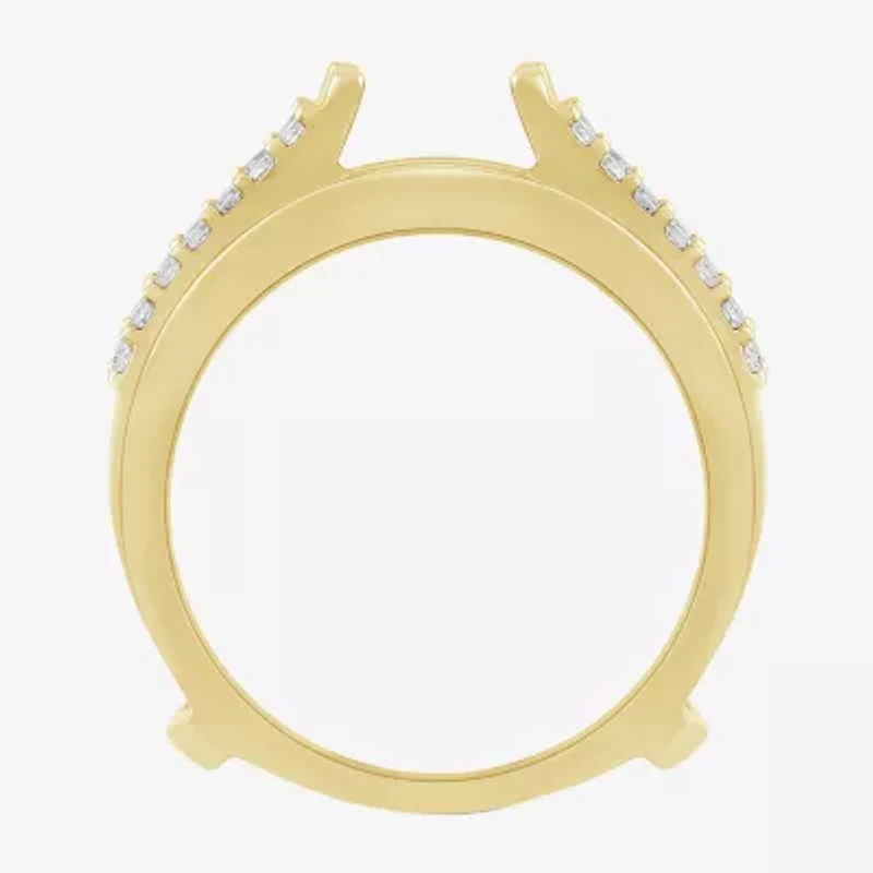Womens / CT. T.W. Natural White Diamond 14K Gold Wedding Ring Guard