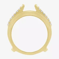 Womens / CT. T.W. Natural White Diamond 14K Gold Wedding Ring Guard
