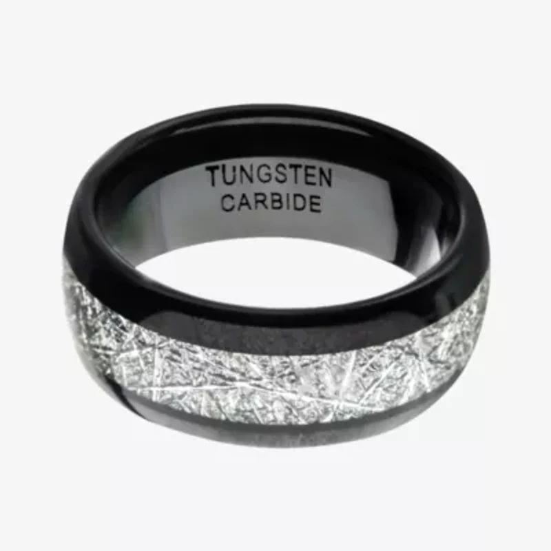 Inox Jewelry Mens 8MM Tungsten Wedding Band