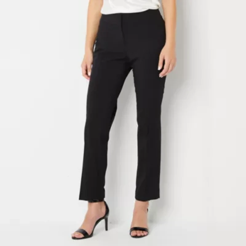Black Label by Evan-Picone Crepe Womens Straight Fit Suit Pant