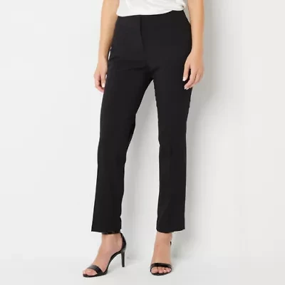 Black Label by Evan-Picone Crepe Womens Straight Fit Suit Pant