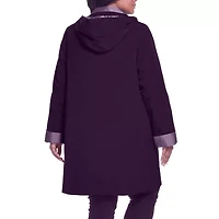 Gallery Womens Plus Water Resistant Midweight Raincoat