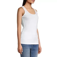 St. John's Bay Womens Scoop Neck Sleeveless Tank Top