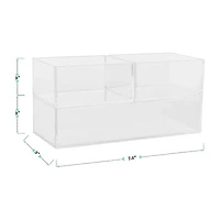 Martha Stewart 3 Piece Clear Desktop Organizers