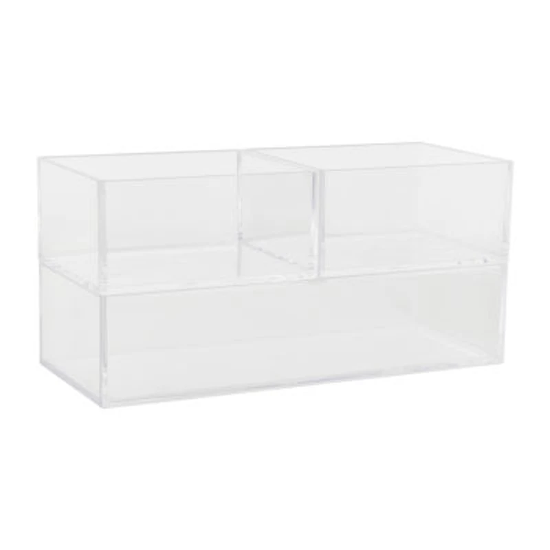 Martha Stewart 3 Piece Clear Desktop Organizers