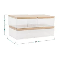 Martha Stewart 3 Pack Bins With MDF Lids