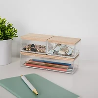 Martha Stewart 3 Pack Bins With MDF Lids