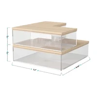 Martha Stewart 3 Pack Bins With MDF Lids