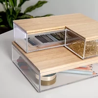 Martha Stewart 3 Pack Bins With MDF Lids