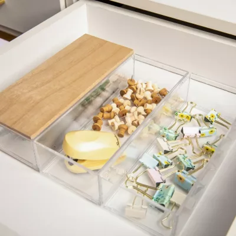 Martha Stewart 3 Pack Bins With MDF Lid