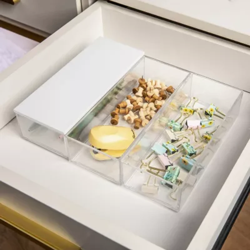 Martha Stewart 3 Pack Bins With MDF Lid